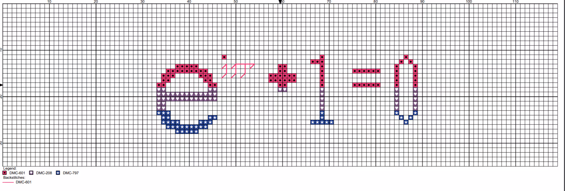 Euler Identity in the colors of the Bisexual Pride flag
