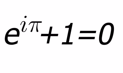 The Euler Identity e to the i pi equals zero. 