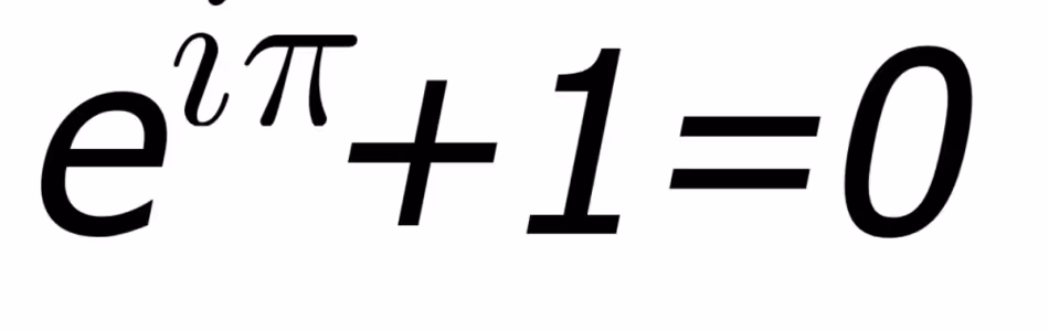 The Euler Identity e to the i pi equals zero. 
