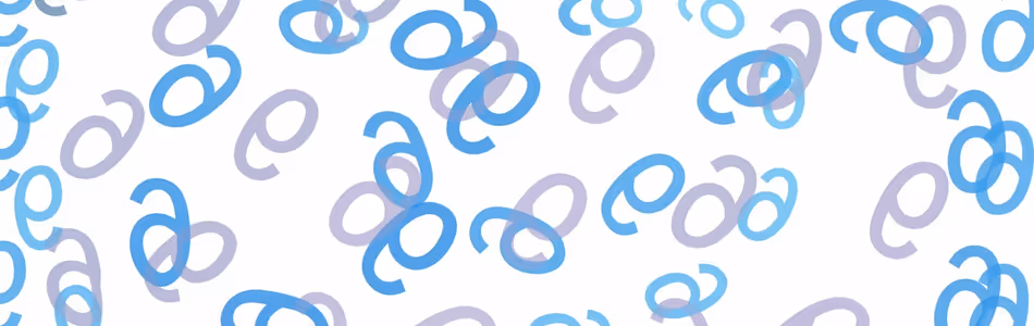 The constant e n colors of blue on white background