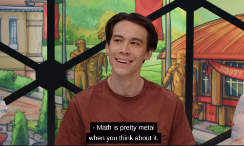 Zac Oyama from Dimesion 20 really likes math