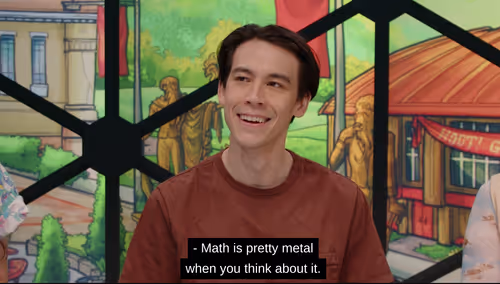 Zac Oyama from Dimesion 20 really likes math